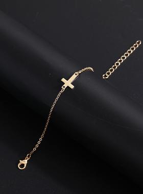 Cross Bracelet跨饰品 新款复古个性十字架手链时尚简约精致手饰