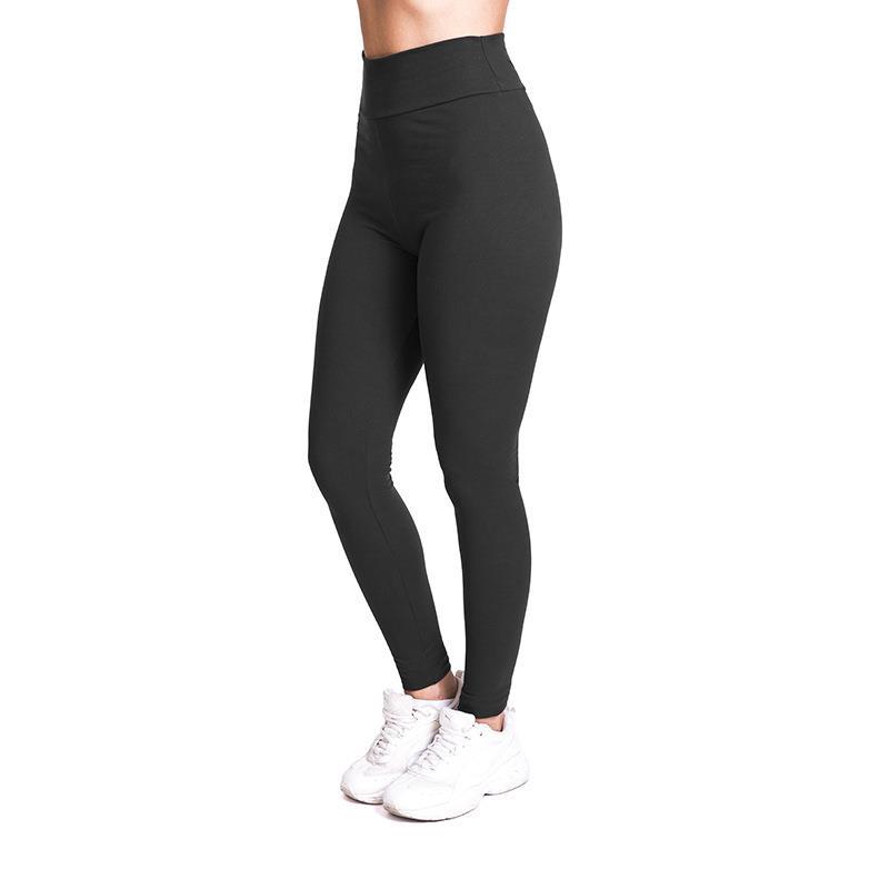 Women high-waist stretch leggings with solid color tights - 图3