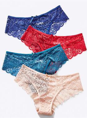 Women Sexy Lace Underwear Ladies No Show Panties Plus Size