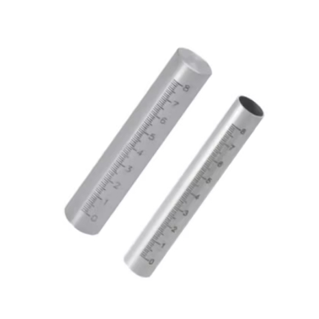 圆柱尺 刻度杆支柱 光轴 定制圆管 带刻度圆棒 不锈钢圆柱刻度尺 - 图0