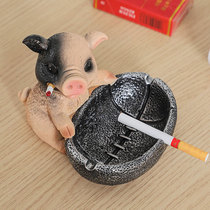 Creative cute to blame Fog Pork Ball Ashtrays Home Living Room Anti-Fly Ash Personality High-end Atmospheric Mesh Red Ashtray