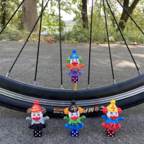 Bike Tire Valve Core Suit Accessories Clown Dice Creative Conversion Head Fatmouth Memouth Tire Inflation Hole