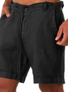 beach Clothes Short Pants Summer Shorts For Men Mens linen