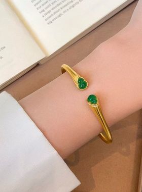 轻奢小众葫芦锆石气质手环树脂