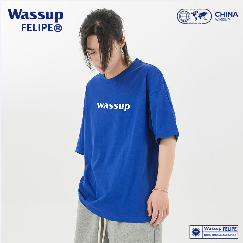 WASSUP高街美式重磅纯棉短袖