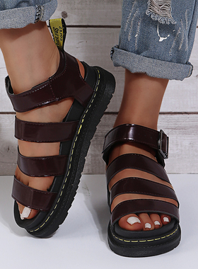 极速2022 Summer Martens Shoes Woman FlatsL Platform Sandals