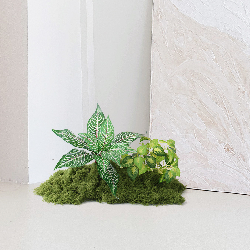 仿真绿植造景春季氛围假苔藓植物装饰景观仿生室内楼梯下草坪布置 - 图1