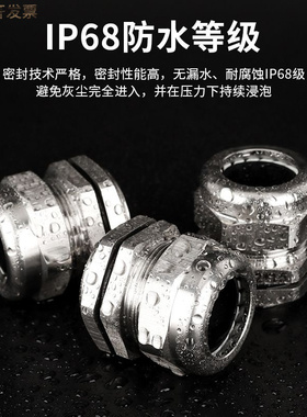304不锈钢防水接头格兰头M型金属