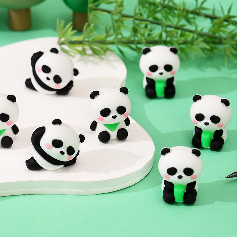 The simulated panda eraser is clean and non-toxic
