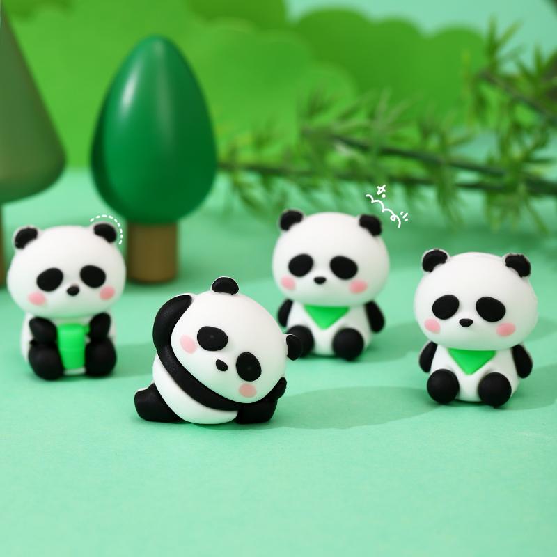 The simulated panda eraser is clean and non-toxic
