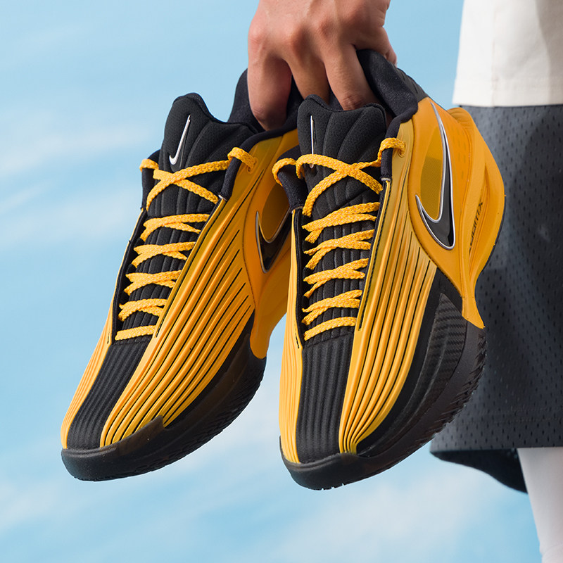 Nike耐克男子篮球鞋25夏季黄黑GT CUT3实战鞋运动舒适低帮篮球鞋,淘宝优惠券,粉丝福利购,淘宝优惠卷