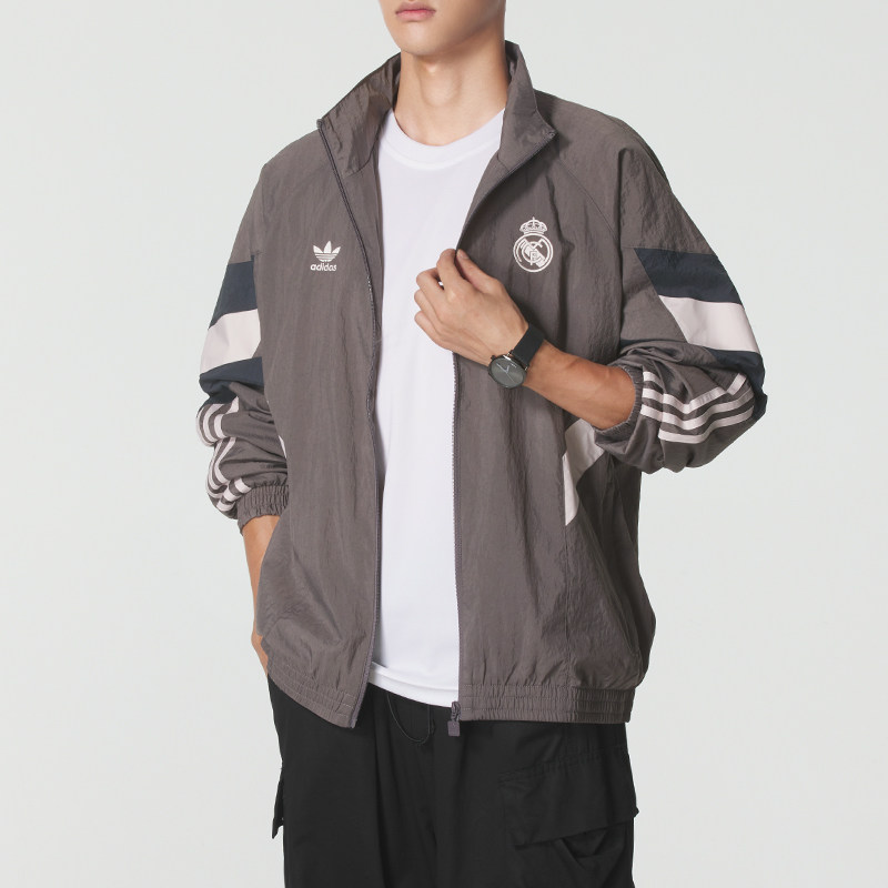 阿迪达斯正品三叶草灰色外套男装女装夏季新款梭织防风衣薄款夹克,淘宝优惠券,粉丝福利购,淘宝优惠卷