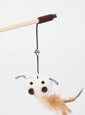 1PC Teaser Feather Toys Kitten Funny Colorful Rod Cat Wand T