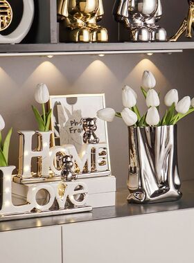 速发轻奢入户鞋柜收v玄关装饰lo居纳客厅电视柜酒柜摆件高档工艺