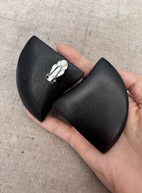 复古monies风先锋设计个性手作夸张大木头耳环