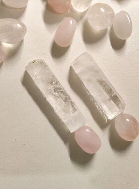 Monies 风天然珍珠巴洛克拼搭白水晶耳钉耳夹