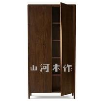 Gale RH Solid Wood Oak Adult Wardrobe Fan-style Countryside Retro Furniture Italian style minimalist modern Cosmetic Bookcase