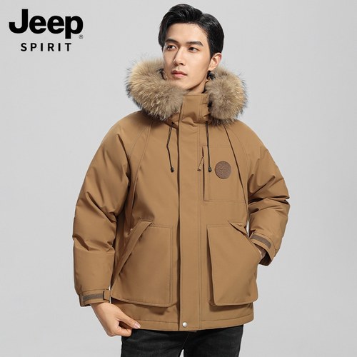 JEEP SPIRIT吉普JP0103Y810-1 男士貉子毛领羽绒服