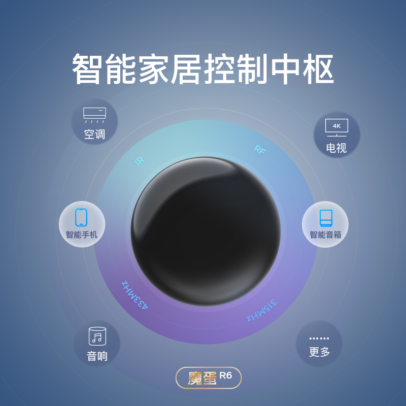 涂鸦智能wifi万能红外射频遥控器语音控制器433远程空调开关