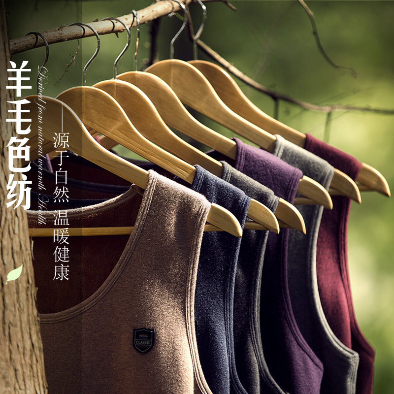 芬腾保暖背心男士加绒加厚冬季2025新款男款秋衣单件上衣打底内衣