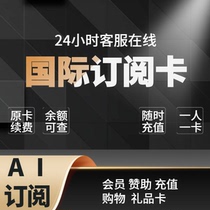 海外网站会员订阅卡充值新卡虚拟卡ai 订阅赞助扣月租费礼品卡