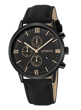 Men Casual Sport Watches Leather Band Quartz Watch fashion