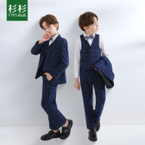 Cedar Children Suits Suit Boy Gown Flower Boy Little West Suit Autumn Boy Piano Plays Host Coat