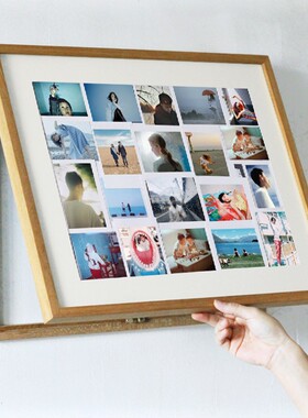 相框照片墙电表箱装饰画配电箱遮挡画自定义实木电表画框来图定制