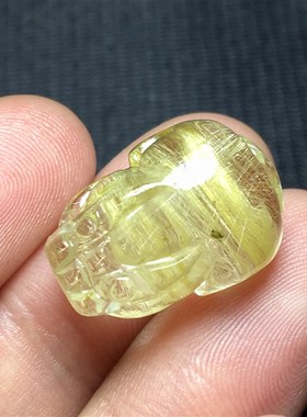 天然水晶红绿幽灵貔貅吊坠四季花幽灵龙龟挂坠多宝貔貅貔貅戒指面