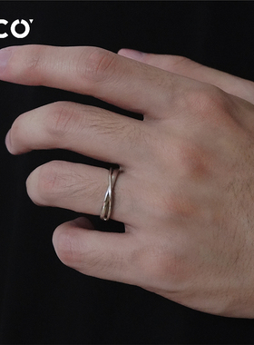 CCO无限理想戒指男款素圈指环可调节莫比乌斯环送男友礼物