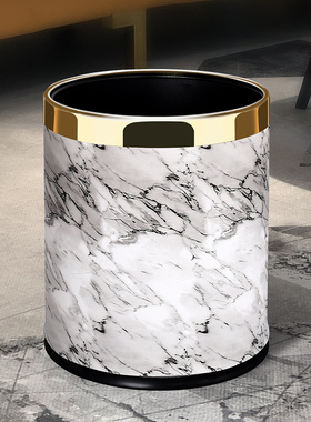 大号垃圾桶家用客厅创意厨房卧室可爱少O女圾简约现代轻奢风