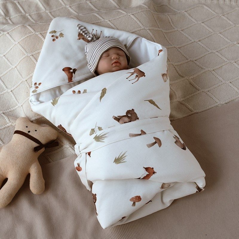 婴姿婴儿抱被春秋纯棉夏薄款新生宝宝包被初生儿产房用品四季通用,淘宝优惠券,粉丝福利购,淘宝优惠卷