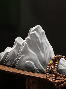 创意客件摆厅假店玄关抽象雕塑酒山家居装饰N品R桌面摆设现代新中