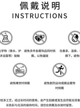 复古沙金戒指 新中式国潮风古法时尚百搭传承福字开口可调节戒指
