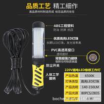 Led working light steam repair repair light car repair charging with magnet anti-fall car lights handheld handlebar line lights