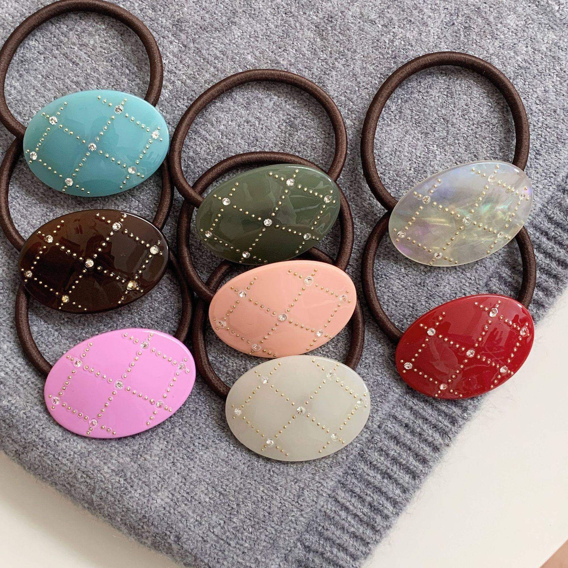 精致满天星彩钻半圆发圈发绳高级感高弹力皮筋女扎马尾头绳子皮套,淘宝优惠券,粉丝福利购,淘宝优惠卷