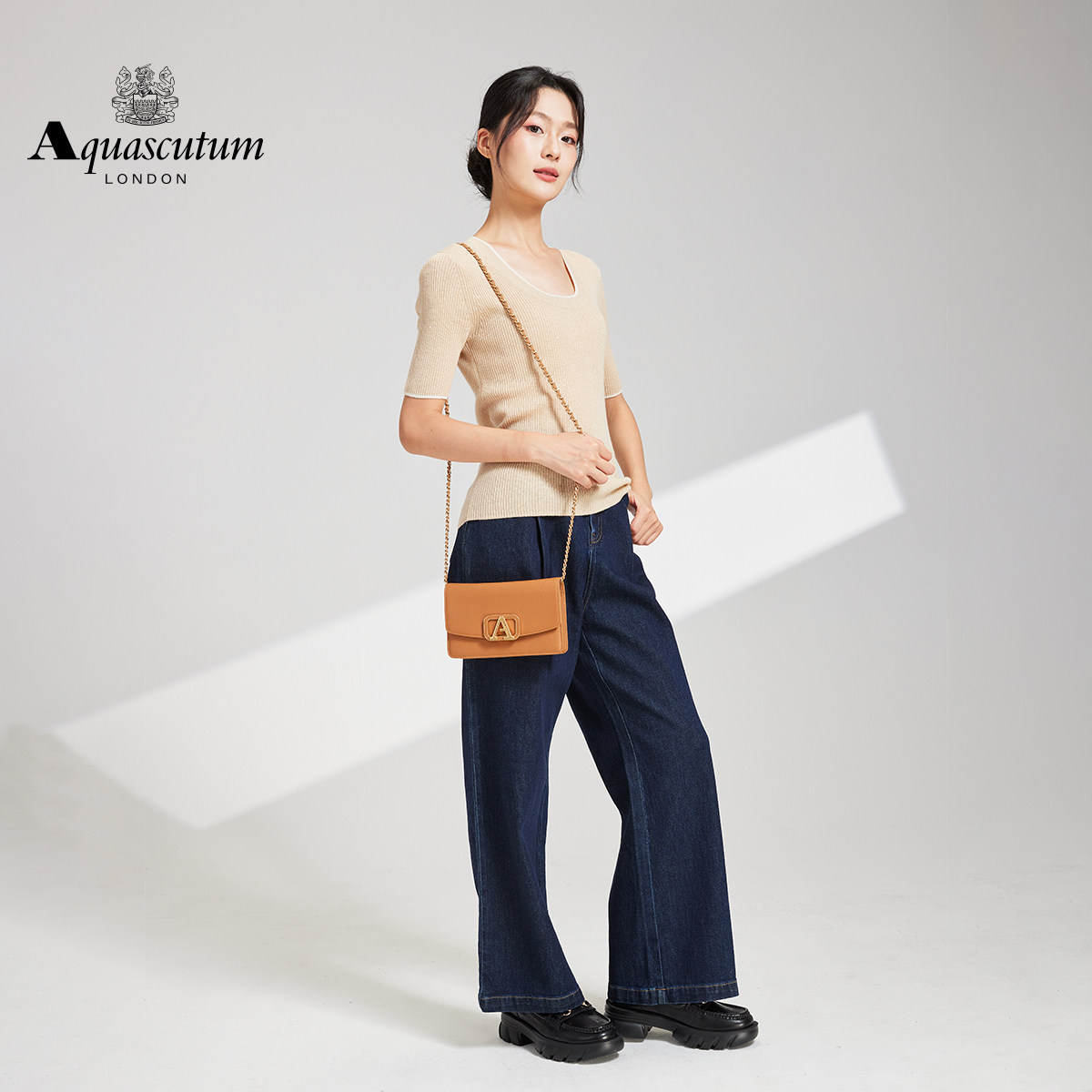 Aquascutum雅格狮丹1851百年品牌女包生日礼物时尚单肩斜挎小方包,淘宝优惠券,粉丝福利购,淘宝优惠卷