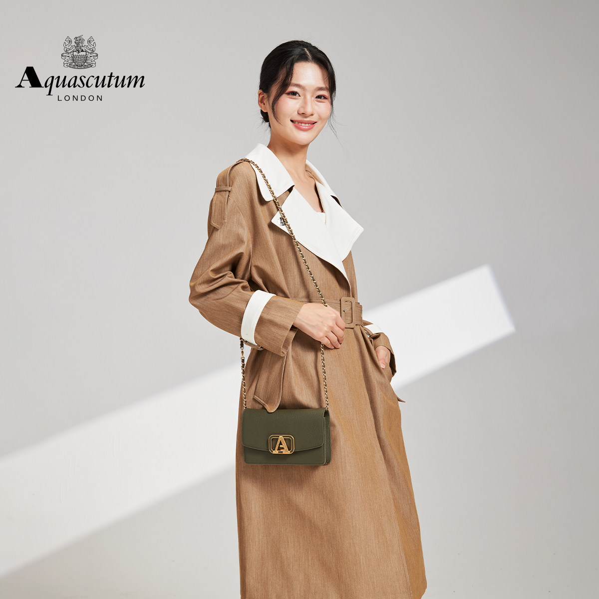 Aquascutum雅格狮丹1851百年品牌女包生日礼物时尚单肩斜挎小方包,淘宝优惠券,粉丝福利购,淘宝优惠卷