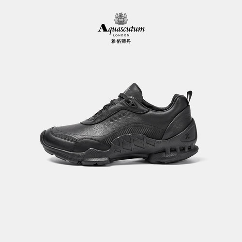 Aquascutum雅格狮丹1851品牌爆款男鞋真皮休闲鞋春夏季透气机能鞋 - 图1