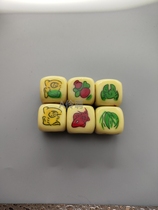 Dice Chaoshan pure handmade painting Fine Lyu fish Shrimp Crab Tiger Lion Dice Feel Smooth Bounce of Good Thrones