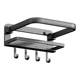 Washbasin hanging storage folding rack without hole punching bathroom storage rack wall-mounted washbasin rack household bathroom