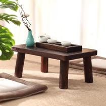 Day-style meditation tatami short foot pit table Home solid wood tea table table mini short table small tea table terrace table