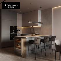 Modern overall overall cabinet open kitchen island Terra hearth quartz stone countertops?A full house with a car in the car