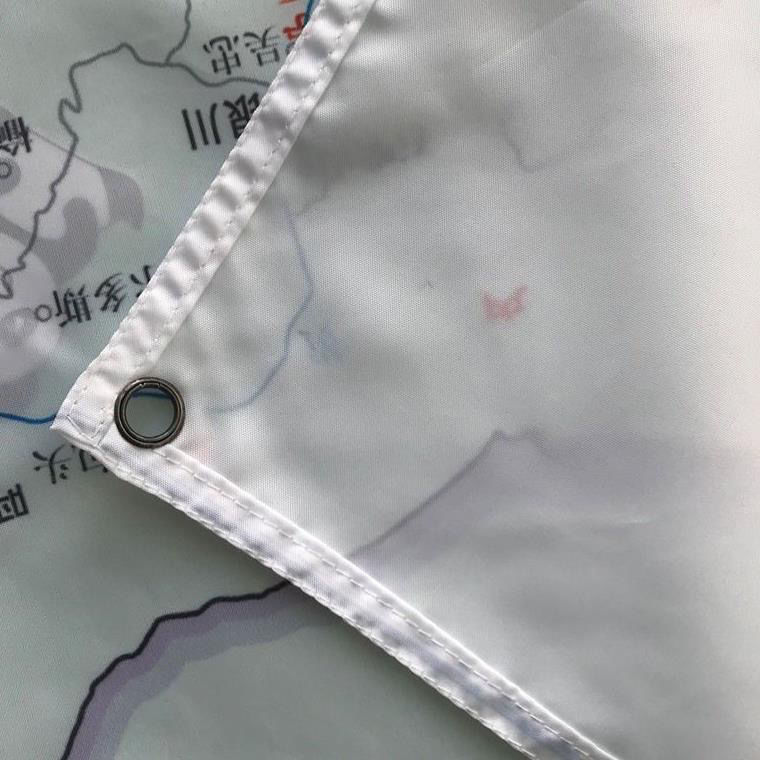 中国地图旅游色签章打卡旗帜可定做大小盖章高清印刷可折叠水洗打