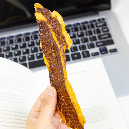 得到了同事们的肯定！安格斯牛胸口脆肥瘦相间追剧零食香辣牛肉脆 - 图1