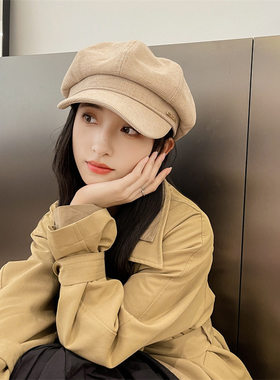冬天帽子女款2026新款鸭舌帽贝雷帽女士保暖素颜出游11月份月子帽