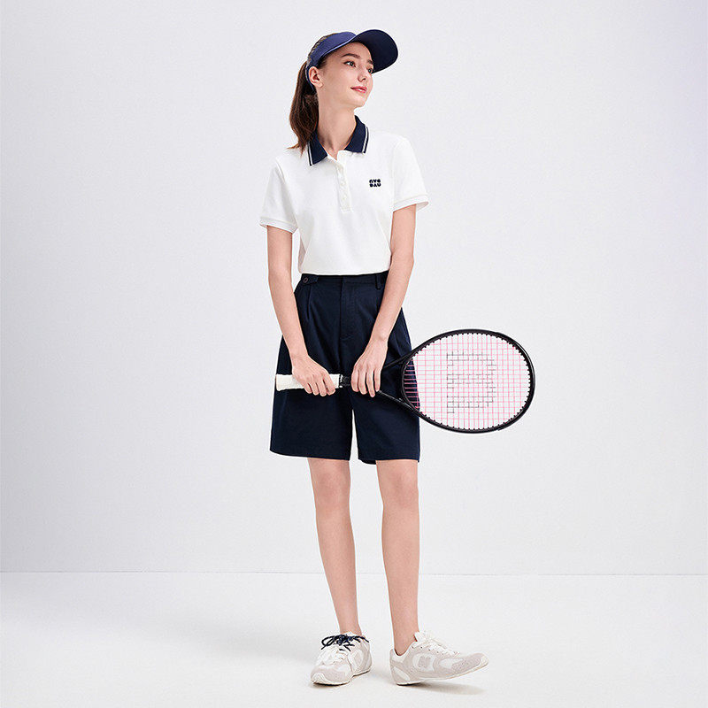 Navigare意大利小帆船白色短袖polo衫女夏季翻领T恤半袖上衣,淘宝优惠券,粉丝福利购,淘宝优惠卷