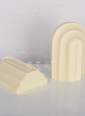 简约现代样板间书房书挡书靠书立儿童房书桌假书摆设家居软装饰品