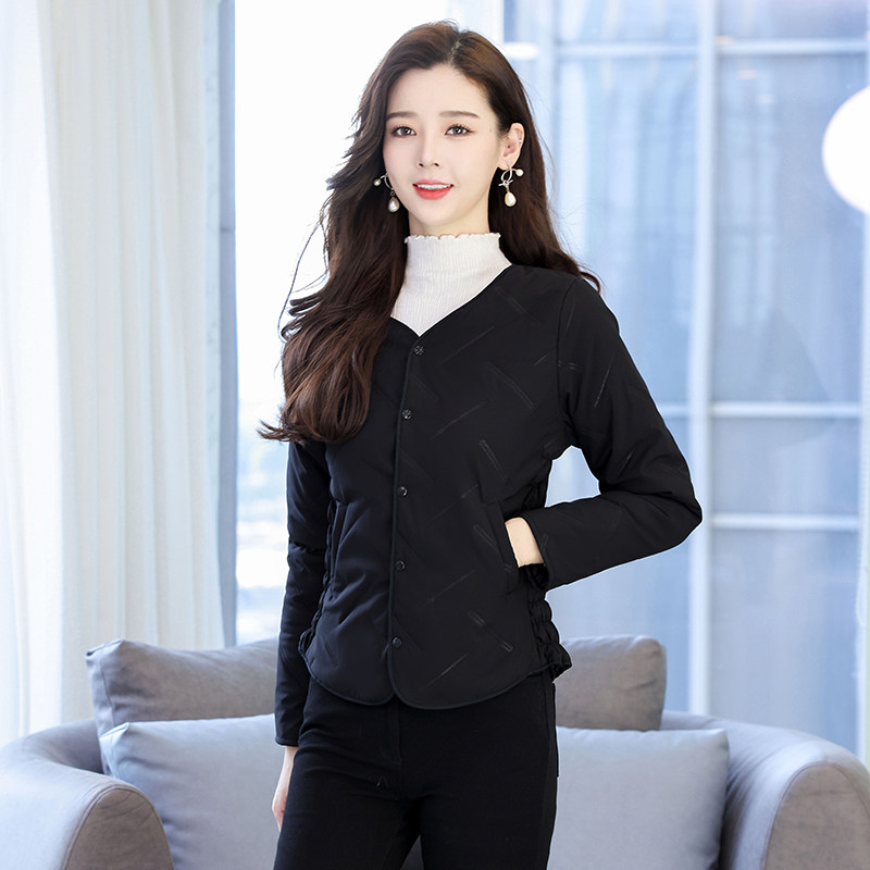 新款加绒加厚短款羽绒棉衣