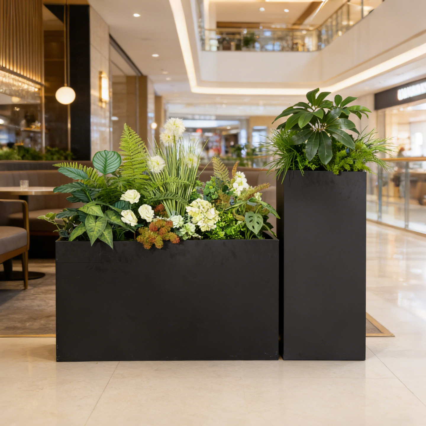 室内绿植造景盆栽搭配花槽花箱隔断装饰楼梯阳台仿真植物盆景组合,淘宝优惠券,粉丝福利购,淘宝优惠卷